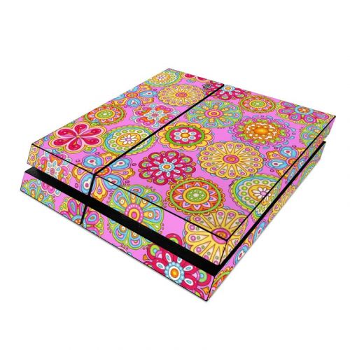 Bright Flowers PlayStation 4 Skin