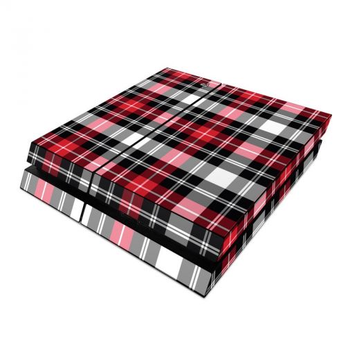 Red Plaid PlayStation 4 Skin
