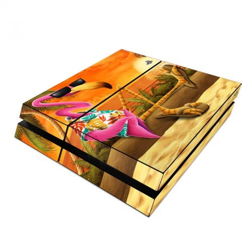 Sunset Flamingo PlayStation 4 Skin