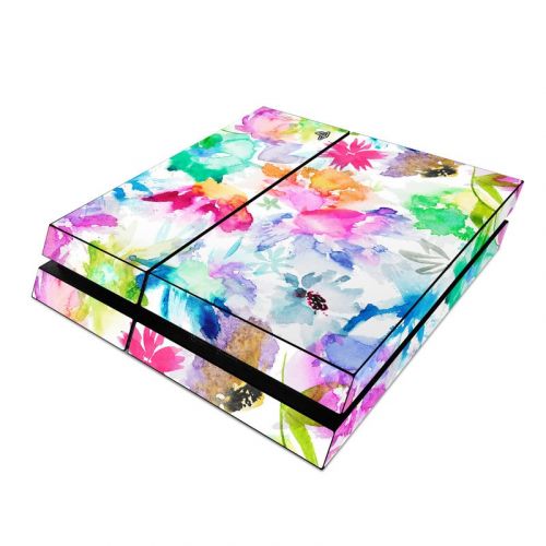 Watercolor Spring Memories PlayStation 4 Skin