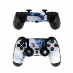 Blue Blooms PlayStation 4 Controller Skin