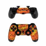 Digital Orange Camo PlayStation 4 Controller Skin