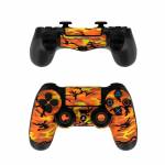 Orange Camo PlayStation 4 Controller Skin