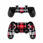 Red Plaid PlayStation 4 Controller Skin