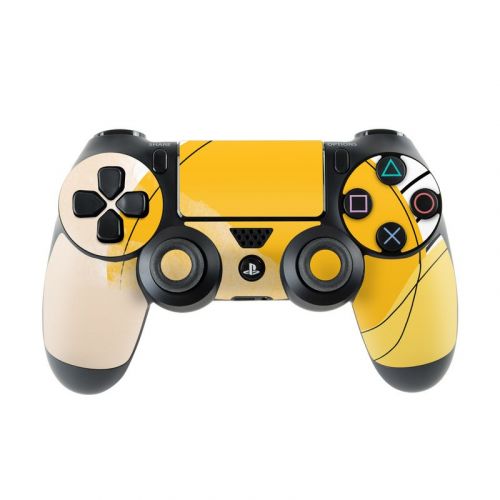 Abstract Yellow PlayStation 4 Controller Skin
