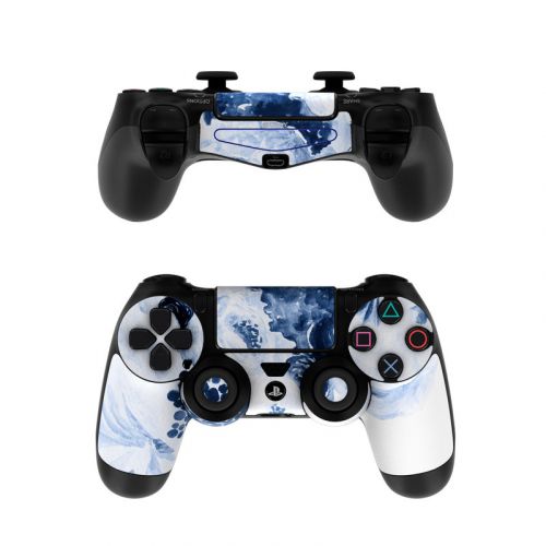 Blue Blooms PlayStation 4 Controller Skin