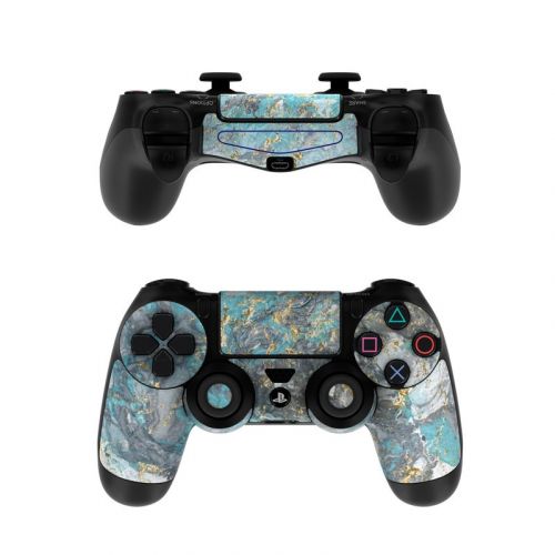 Gilded Glacier Marble PlayStation 4 Controller Skin