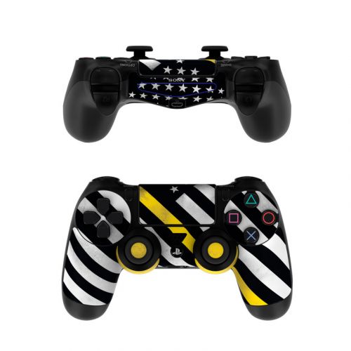 Thin Yellow Line Hero PlayStation 4 Controller Skin
