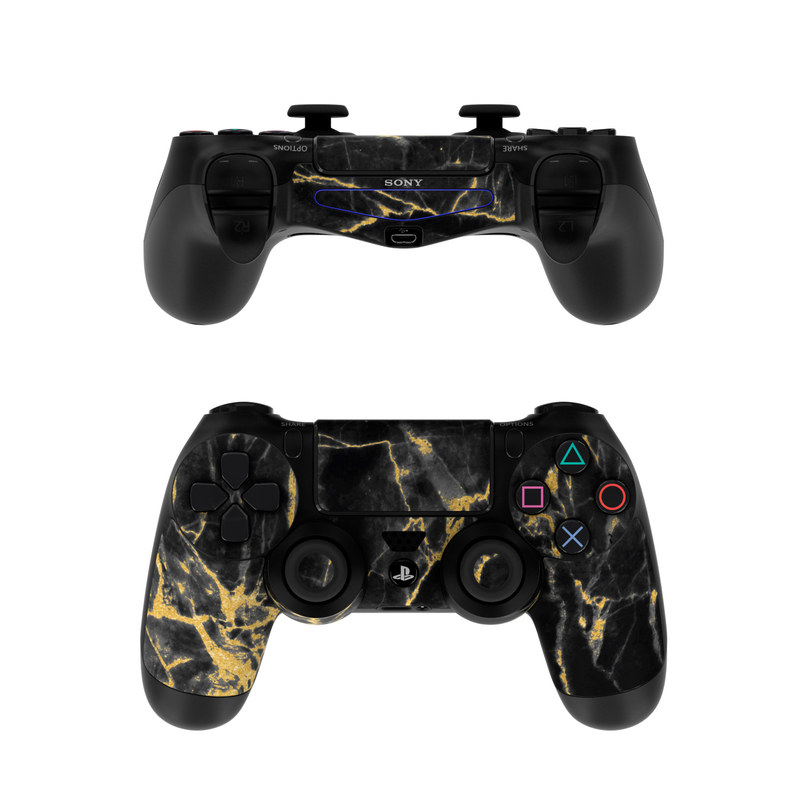 Black Gold Marble PlayStation 4 Controller | iStyles