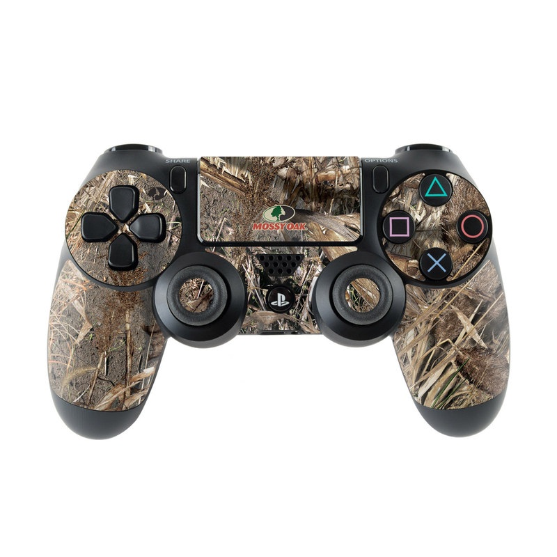 PlayStation 4 Controller Skin design of Soil, Plant with black, gray, green, red colors