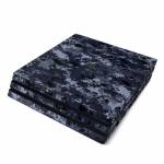 Digital Navy Camo PlayStation 4 Pro Skin
