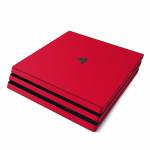 Solid State Red PlayStation 4 Pro Skin