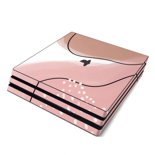 Abstract Pink and Brown PlayStation 4 Pro Skin