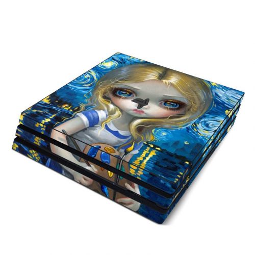 Alice in a Van Gogh PlayStation 4 Pro Skin