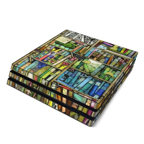 Bookshelf PlayStation 4 Pro Skin