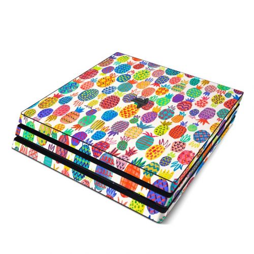 Colorful Pineapples PlayStation 4 Pro Skin