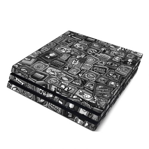 Distraction Tactic B&W PlayStation 4 Pro Skin