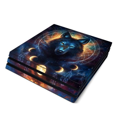 Dreamcatcher Wolf PlayStation 4 Pro Skin