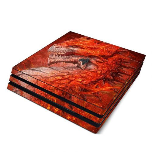 Flame Dragon PlayStation 4 Pro Skin