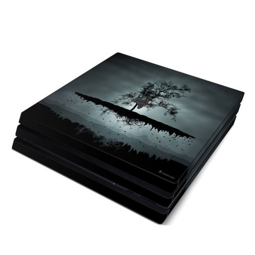 Flying Tree Black PlayStation 4 Pro Skin