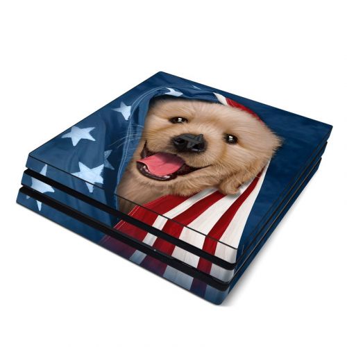 Patriotic Retriever PlayStation 4 Pro Skin