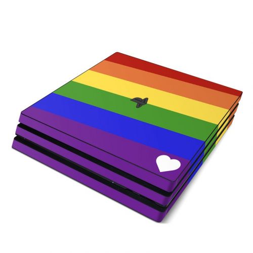 Rainbow Stripe PlayStation 4 Pro Skin