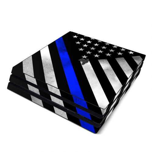 Thin Blue Line Hero PlayStation 4 Pro Skin