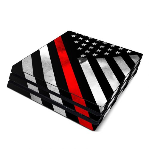 Thin Red Line Hero PlayStation 4 Pro Skin