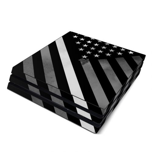 Thin White Line Hero PlayStation 4 Pro Skin
