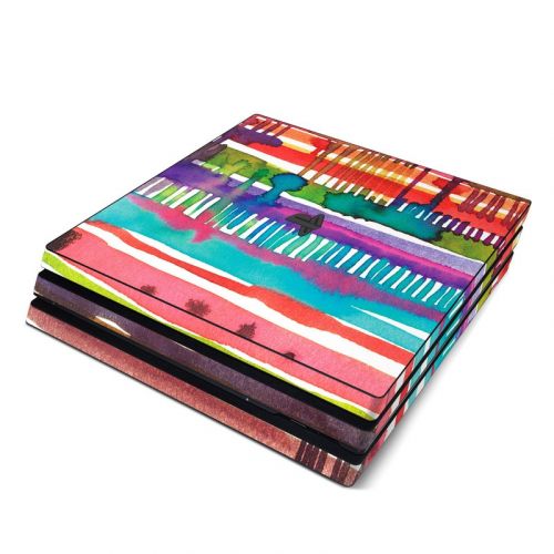Watercolor Lines PlayStation 4 Pro Skin