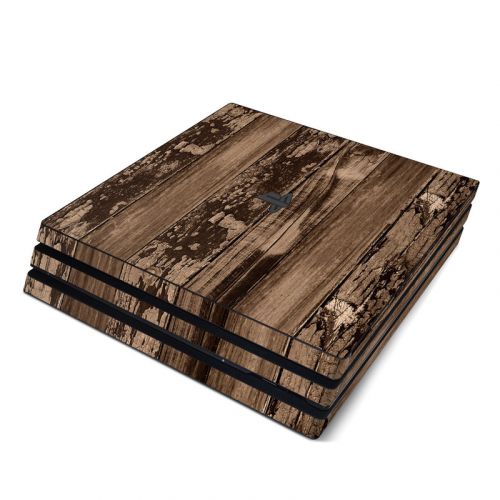 Weathered Wood PlayStation 4 Pro Skin