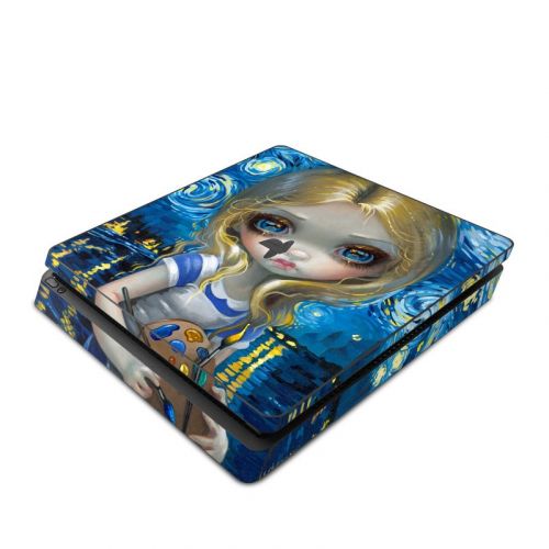 Alice in a Van Gogh PlayStation 4 Slim Skin