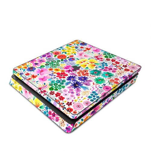 Artful Little Flowers PlayStation 4 Slim Skin