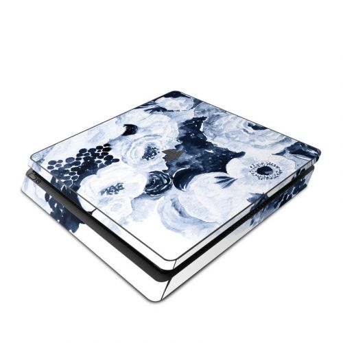 Blue Blooms PlayStation 4 Slim Skin
