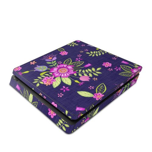 Folk Floral PlayStation 4 Slim Skin