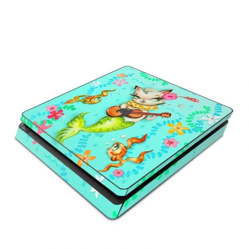 Merkitten with Ukelele PlayStation 4 Slim Skin