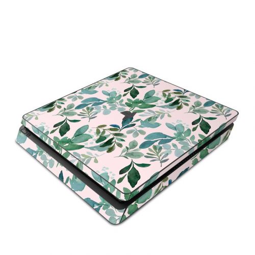 Sage Greenery PlayStation 4 Slim Skin