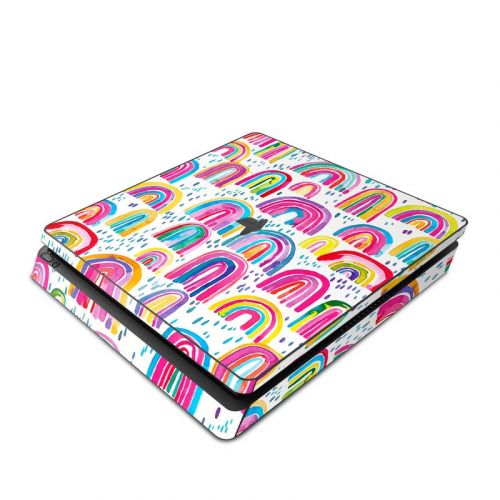 Watercolor Rainbows PlayStation 4 Slim Skin