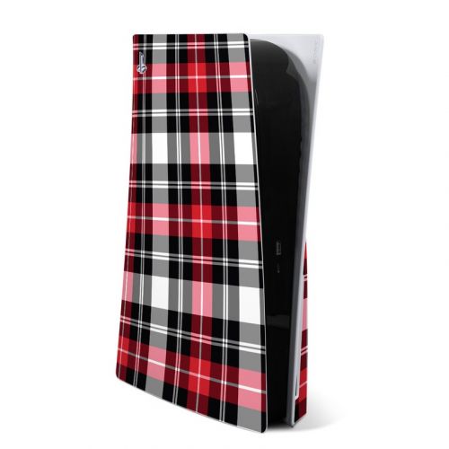 Red Plaid PlayStation 5 Skin