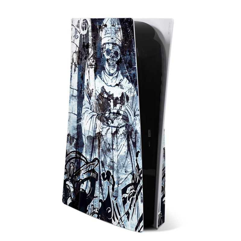 PlayStation 5 Skin design of Illustration, Art, Monochrome, Visual arts, Drawing, Black-and-white, Graphic design, Fictional character, Fiction, Sketch with white, black, blue, gray colors