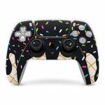 Black Ice Cream Drip PlayStation 5 Controller Skin