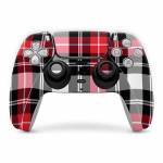 Red Plaid PlayStation 5 Controller Skin