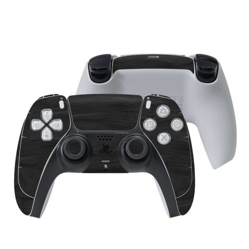 Black Woodgrain PlayStation 5 Controller Skin