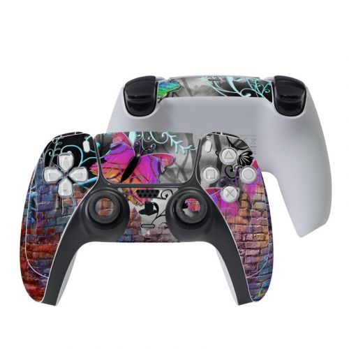 Butterfly Wall PlayStation 5 Controller Skin