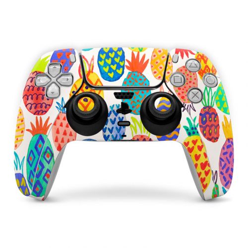 Colorful Pineapples PlayStation 5 Controller Skin
