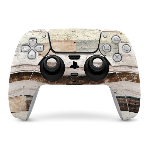 Eclectic Wood PlayStation 5 Controller Skin