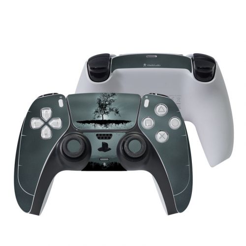 Flying Tree Black PlayStation 5 Controller Skin