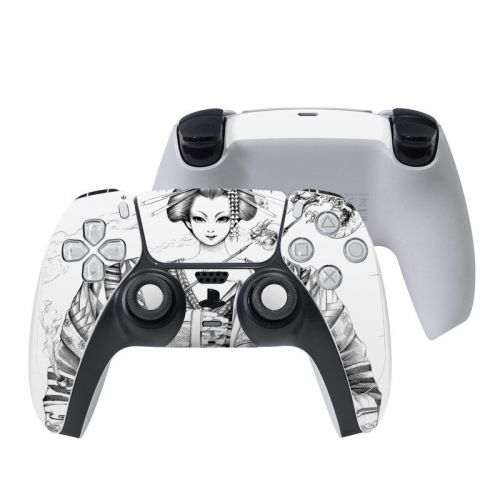 Geisha Sketch PlayStation 5 Controller Skin