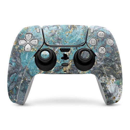 Gilded Glacier Marble PlayStation 5 Controller Skin