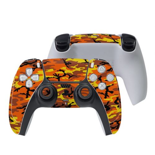 Orange Camo PlayStation 5 Controller Skin